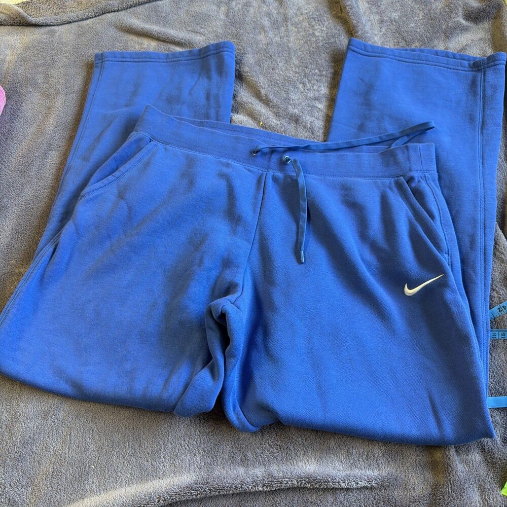 Nike Mens Sportswear Club Fleece Sweatpants Black XL RN56323 Open Hem Joggers